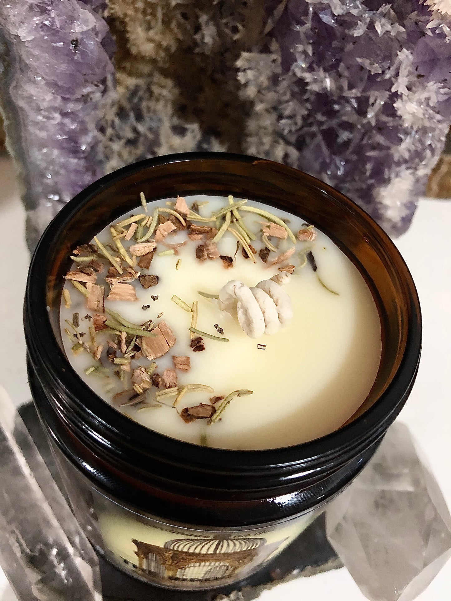 Camphor & Pine Organic Beeswax Candle ~ Essential Oils ~ No Perfumes All Natural