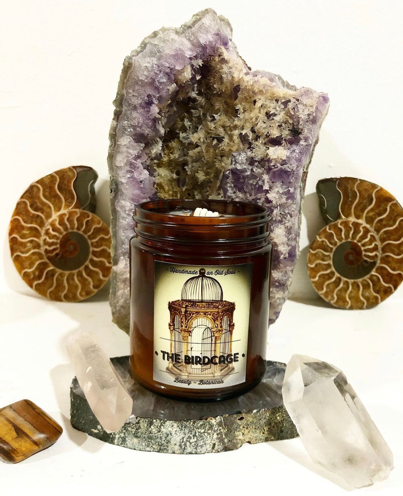 Vanilla & Cedarwood Atlas Organic Candle ~ Essential Oils ~ All Natural *~ No Perfumes ~ Hand Poured *