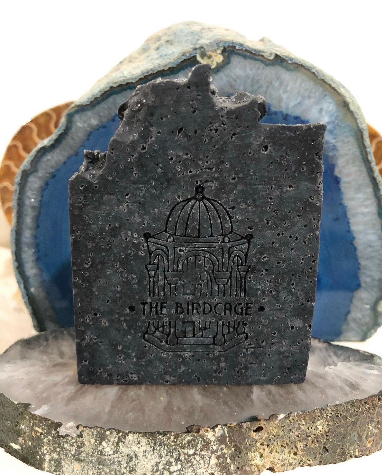 Charcoal Acne Defense Bar ~ "The Black Sea" ~ Pure Food Grade Activated Charcoal , Bentonite Clay w/ TeaTree and Grapefruit and exfoliating Dead Sea Salt