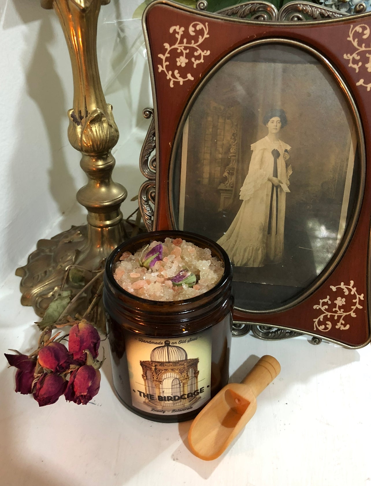 Victorian Rose Scrub* ~ Sugar/Salt Scrub infused with Rose, Lavender and Ylang Ylang ~ Himalayan Pink Salt / Dead Sea Salt / Epsom Salt