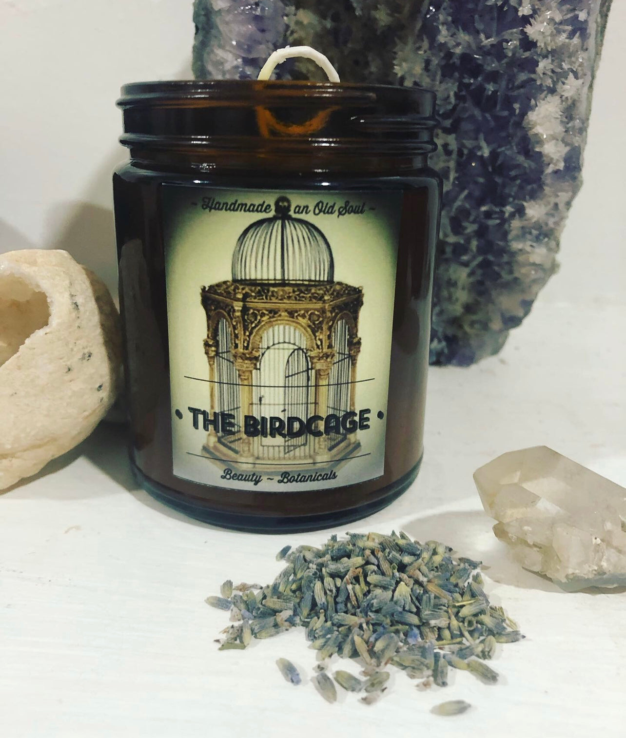 Vanilla, Lavender & Lemon Organic Beeswax Handmade Candles ~ Essential Oils ~ dried Lavender ~ Soy FREE* ~ Palm Oil FREE* ~ Paraffin FREE**