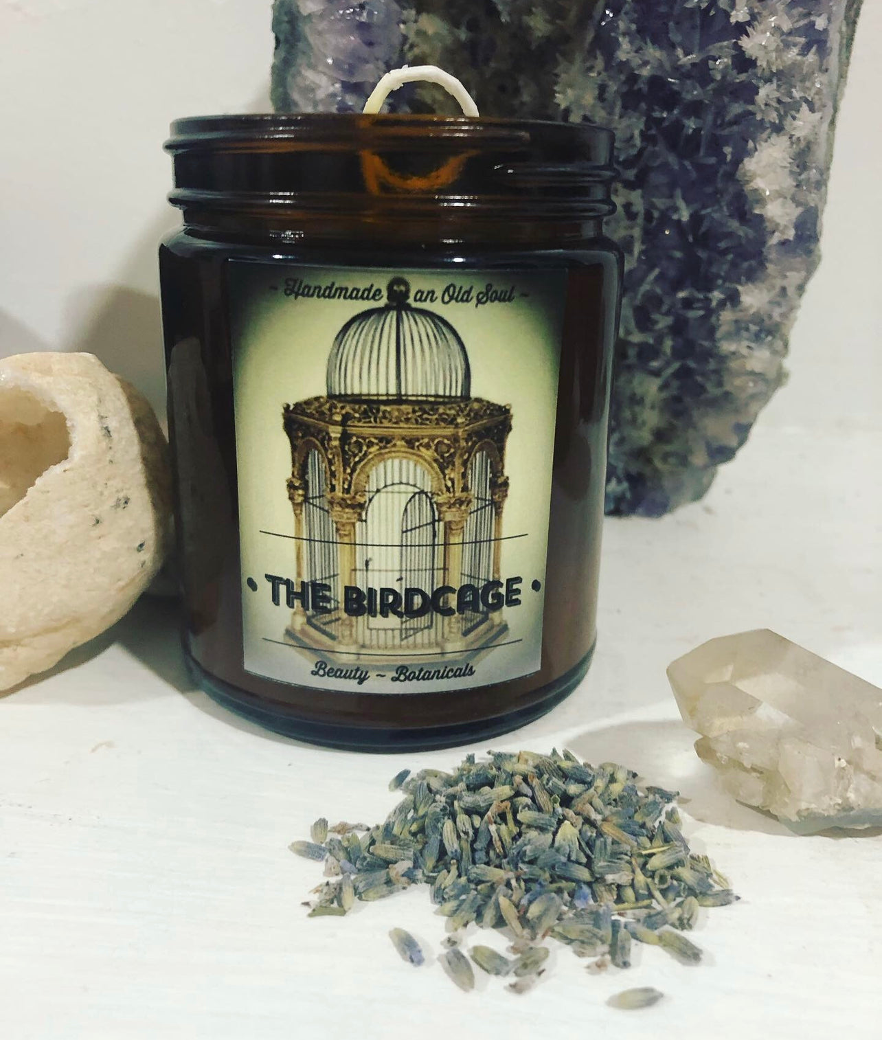 Vanilla, Lavender & Lemon Organic Beeswax Handmade Candles ~ Essential Oils ~ dried Lavender ~ Soy FREE* ~ Palm Oil FREE* ~ Paraffin FREE**