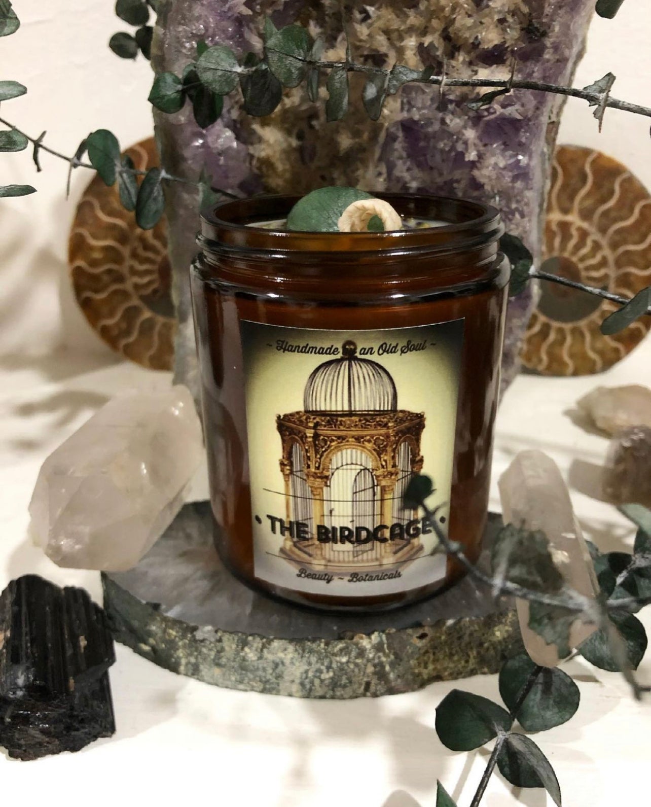 Lavender & Eucalyptus Natural Candle ~ Hand Poured ~ Essential Oils ~ Soy Free ~ No Perfumes ~Handmade by an Old Soul~ *