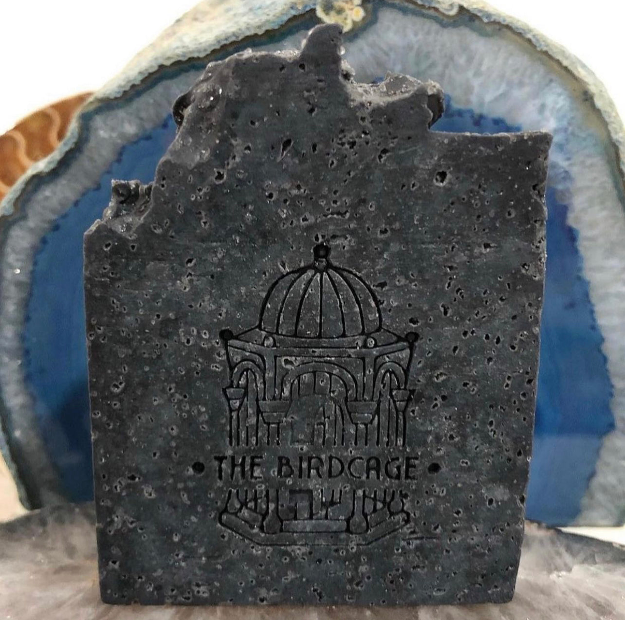 Charcoal Acne Defense Bar ~ "The Black Sea" ~ Pure Food Grade Activated Charcoal , Bentonite Clay w/ TeaTree and Grapefruit and exfoliating Dead Sea Salt