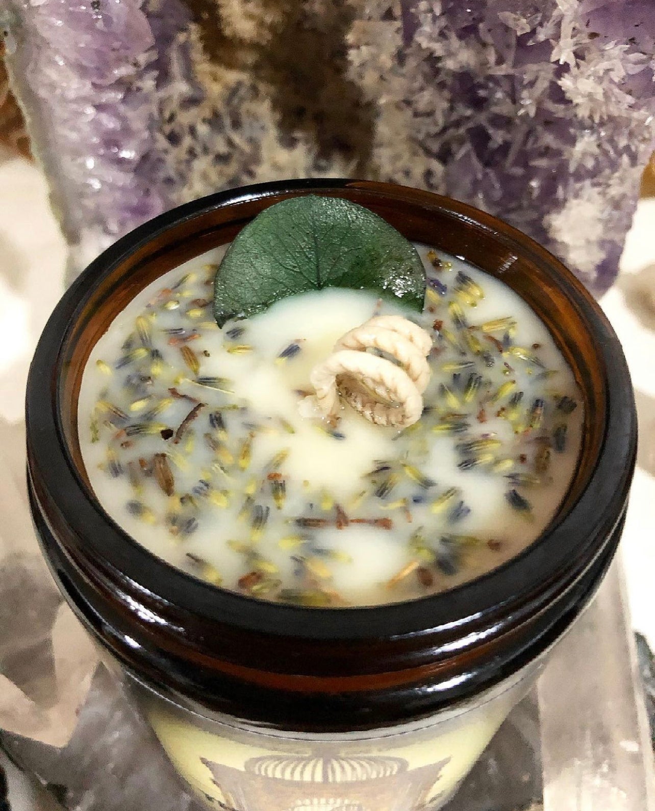 Lavender & Eucalyptus Natural Candle ~ Hand Poured ~ Essential Oils ~ Soy Free ~ No Perfumes ~Handmade by an Old Soul~ *