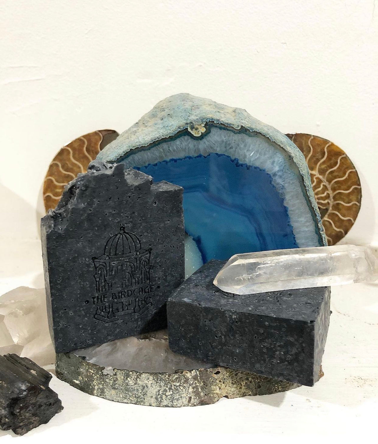 Charcoal Acne Defense Bar ~ "The Black Sea" ~ Pure Food Grade Activated Charcoal , Bentonite Clay w/ TeaTree and Grapefruit and exfoliating Dead Sea Salt