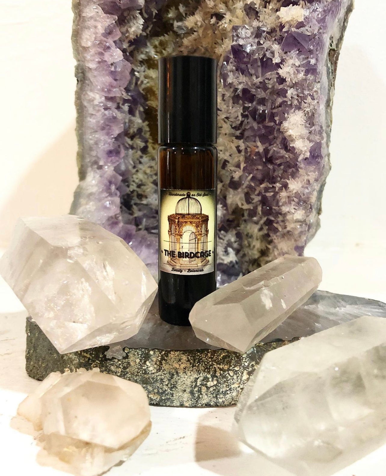 Victorian Love Cage ~ Candle Holder, Rose Candle , Rose Scrub, Victorian Garden Roll on and Pink Lemonade Handmade Soap *