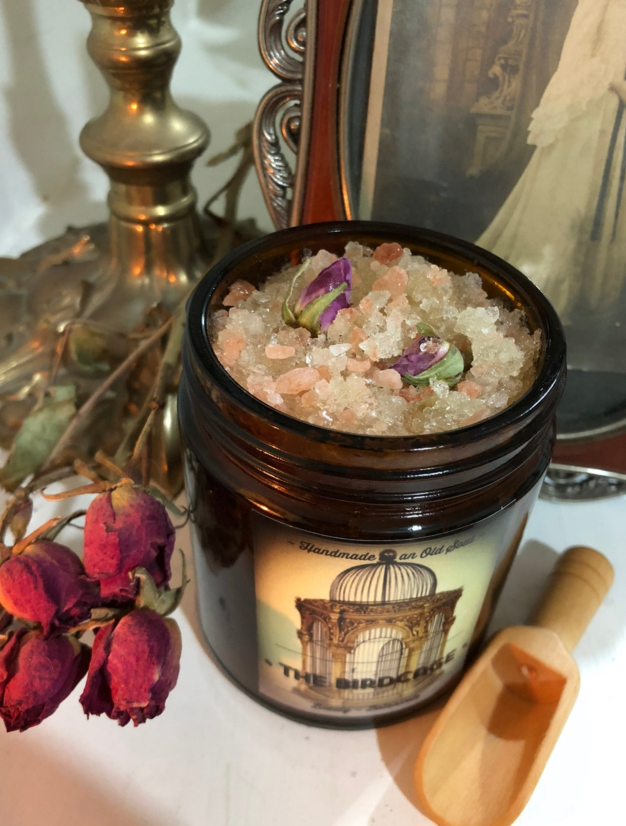 Victorian Rose Scrub* ~ Sugar/Salt Scrub infused with Rose, Lavender and Ylang Ylang ~ Himalayan Pink Salt / Dead Sea Salt / Epsom Salt