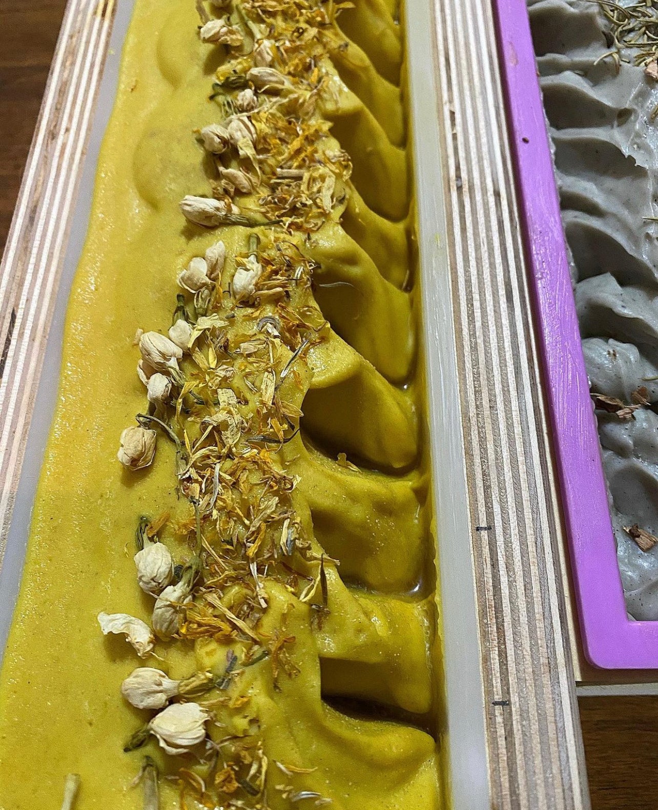 Clary Sage & Ripe Orange Handmade Soap ~ Pure Therapeutic Grade Essential Oils with Moroccan Rhassoul Clay w/ Safflower powder