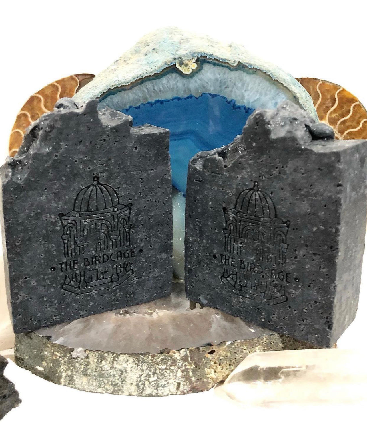 Charcoal Acne Defense Bar ~ "The Black Sea" ~ Pure Food Grade Activated Charcoal , Bentonite Clay w/ TeaTree and Grapefruit and exfoliating Dead Sea Salt