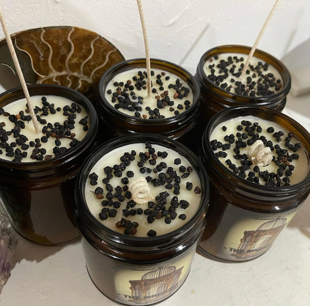 4 THIEVES oil blend * ~ with Organic Elderberries ~ Immunity Boost Candle~ Immune Defense ~Essential Oils ~All Natural ~ Soy Free*