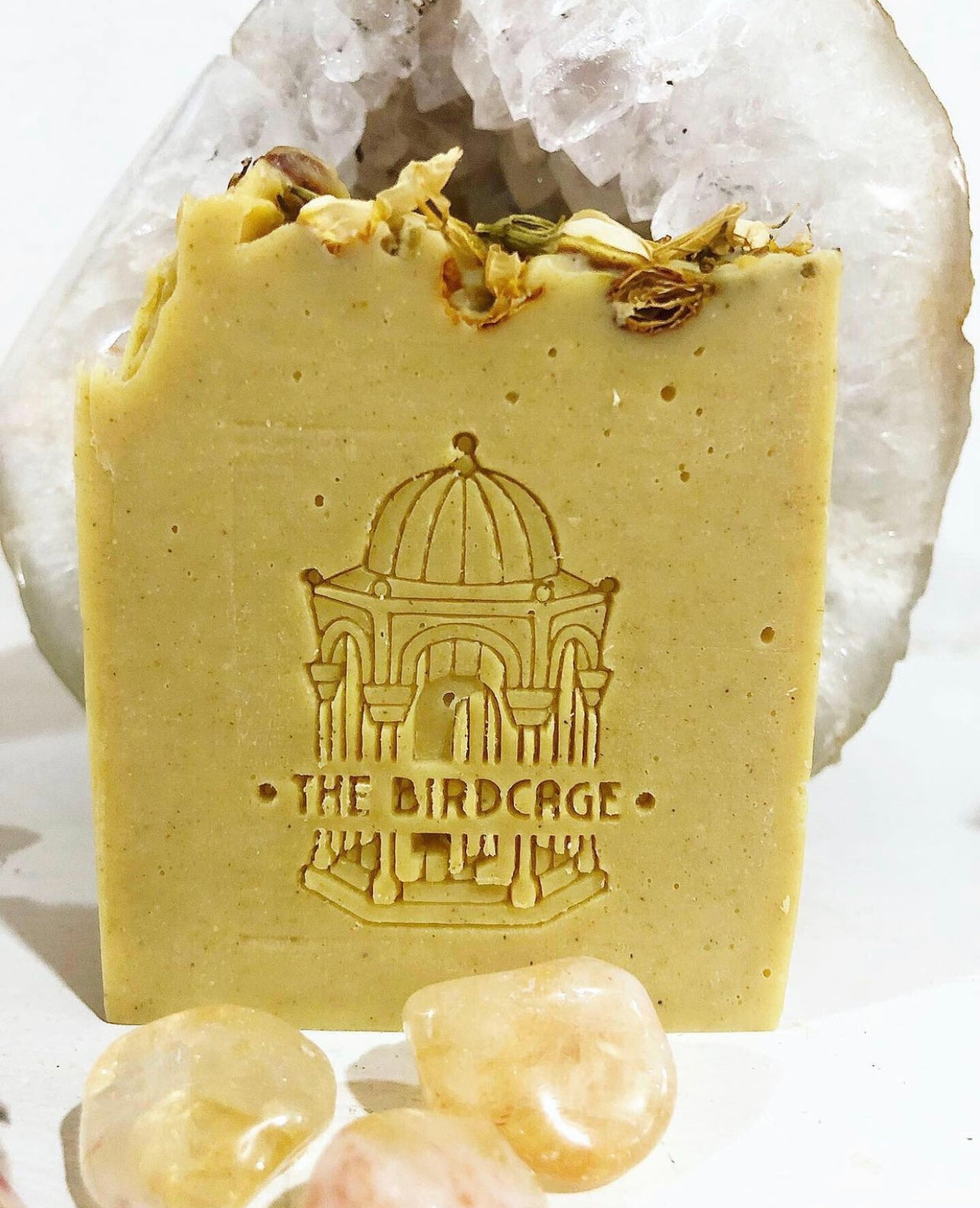 Clary Sage & Ripe Orange Handmade Soap ~ Pure Therapeutic Grade Essential Oils with Moroccan Rhassoul Clay w/ Safflower powder