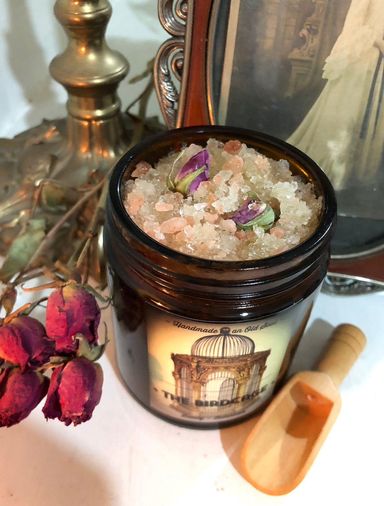 Victorian Rose Scrub* ~ Sugar/Salt Scrub infused with Rose, Lavender and Ylang Ylang ~ Himalayan Pink Salt / Dead Sea Salt / Epsom Salt