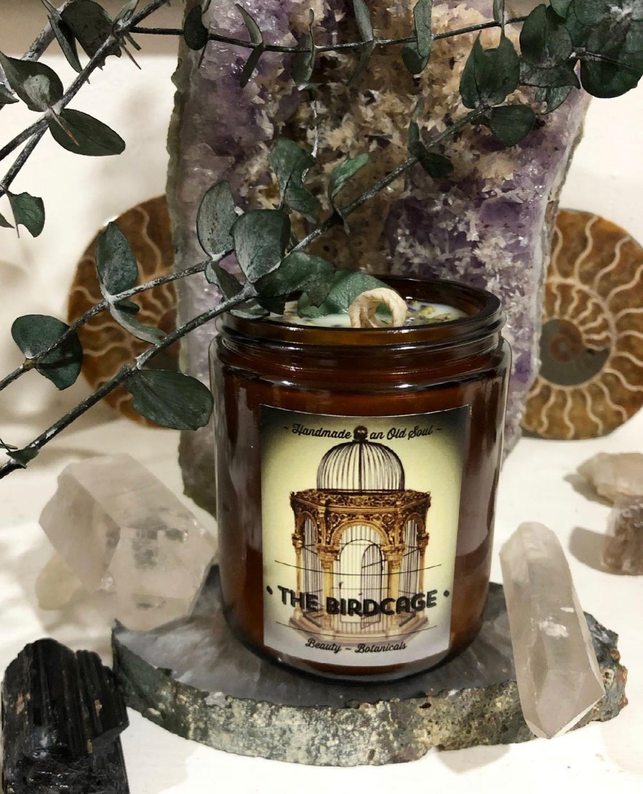 Lavender & Eucalyptus Natural Candle ~ Hand Poured ~ Essential Oils ~ Soy Free ~ No Perfumes ~Handmade by an Old Soul~ *