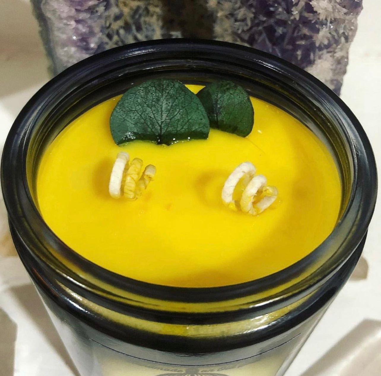 Eucalyptus & Sweet Orange Organic Beeswax Handmade Candles ~ Essential Oils* No Perfumes ~ Handmade by an Old Soul~*