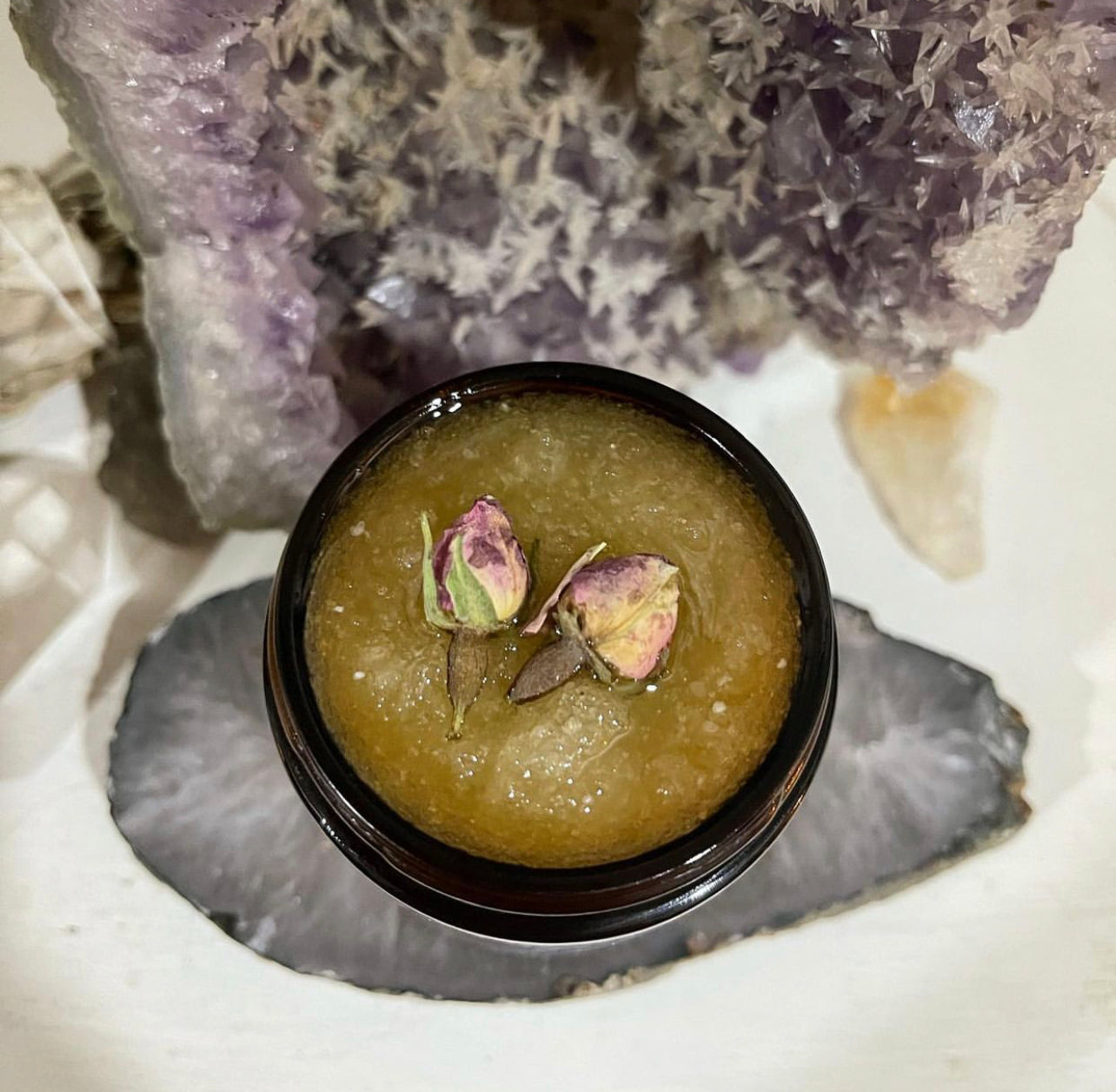 Victorian Love Cage ~ Candle Holder, Rose Candle , Rose Scrub, Victorian Garden Roll on and Pink Lemonade Handmade Soap *