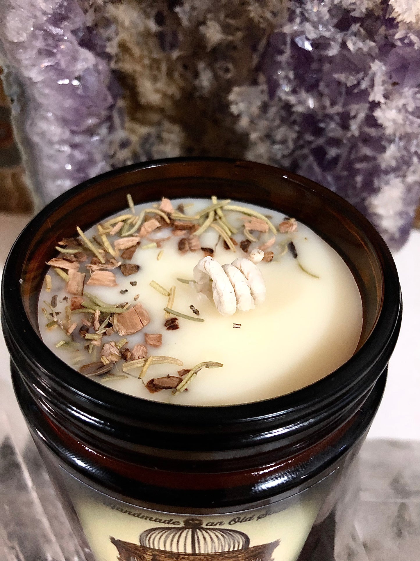Camphor & Pine Organic Beeswax Candle ~ Essential Oils ~ No Perfumes All Natural