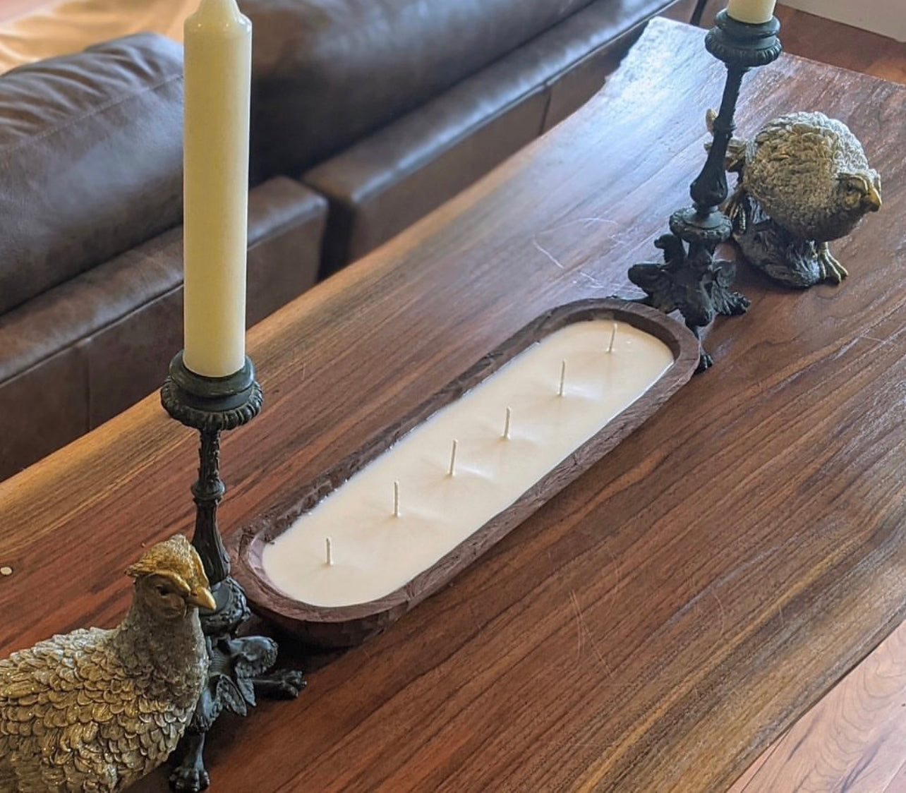 Baguette Bowl Candle ~ 7 wick candle ~ Dough Bowl Candle ~ Bread Bowl Candle ~ Rustic Candle ~ Essential Oils ~ Soy Free*