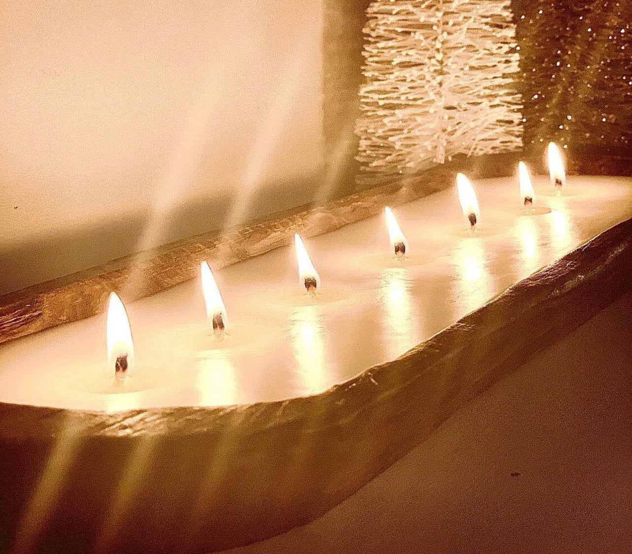 Baguette Bowl Candle ~ 7 wick candle ~ Dough Bowl Candle ~ Bread Bowl Candle ~ Rustic Candle ~ Essential Oils ~ Soy Free*