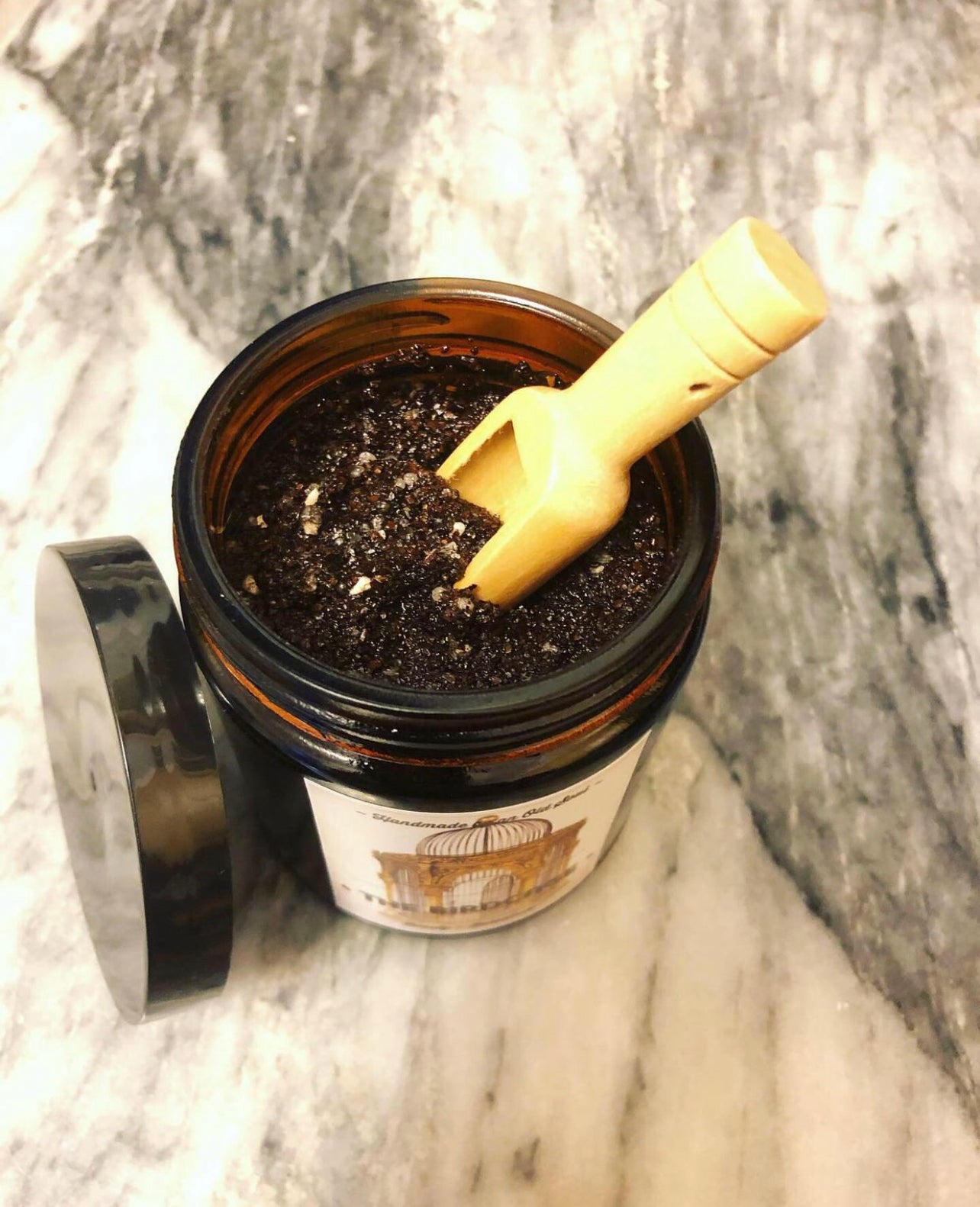 Vegan Coffee Scrub ~ Organic* Face and Full Body Coffee Scrub ~ Lavender & Teatree ~ Simply the most amazing All Natural full body scrub