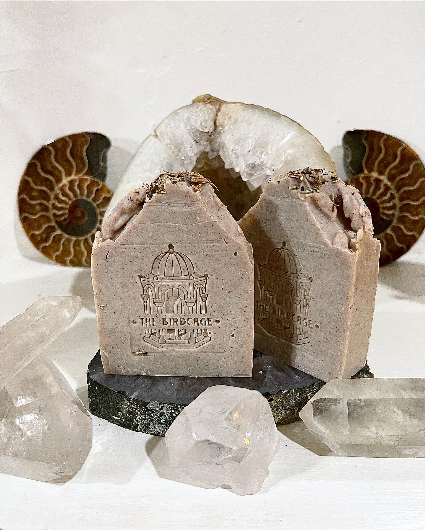 Ho Wood & Camphor Handmade Soap ~ with Moroccan Rhassoul Clay, Black Walnut Powder w/ White Willow Bark and Rosemary ~Palm Oil Free ~Natural