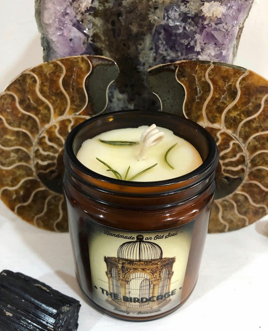Bergamot & Rosemary Organic Beeswax Handmade Candles ~ Essential Oils ~ No perfumes ~Handmade by an Old Soul ~ *