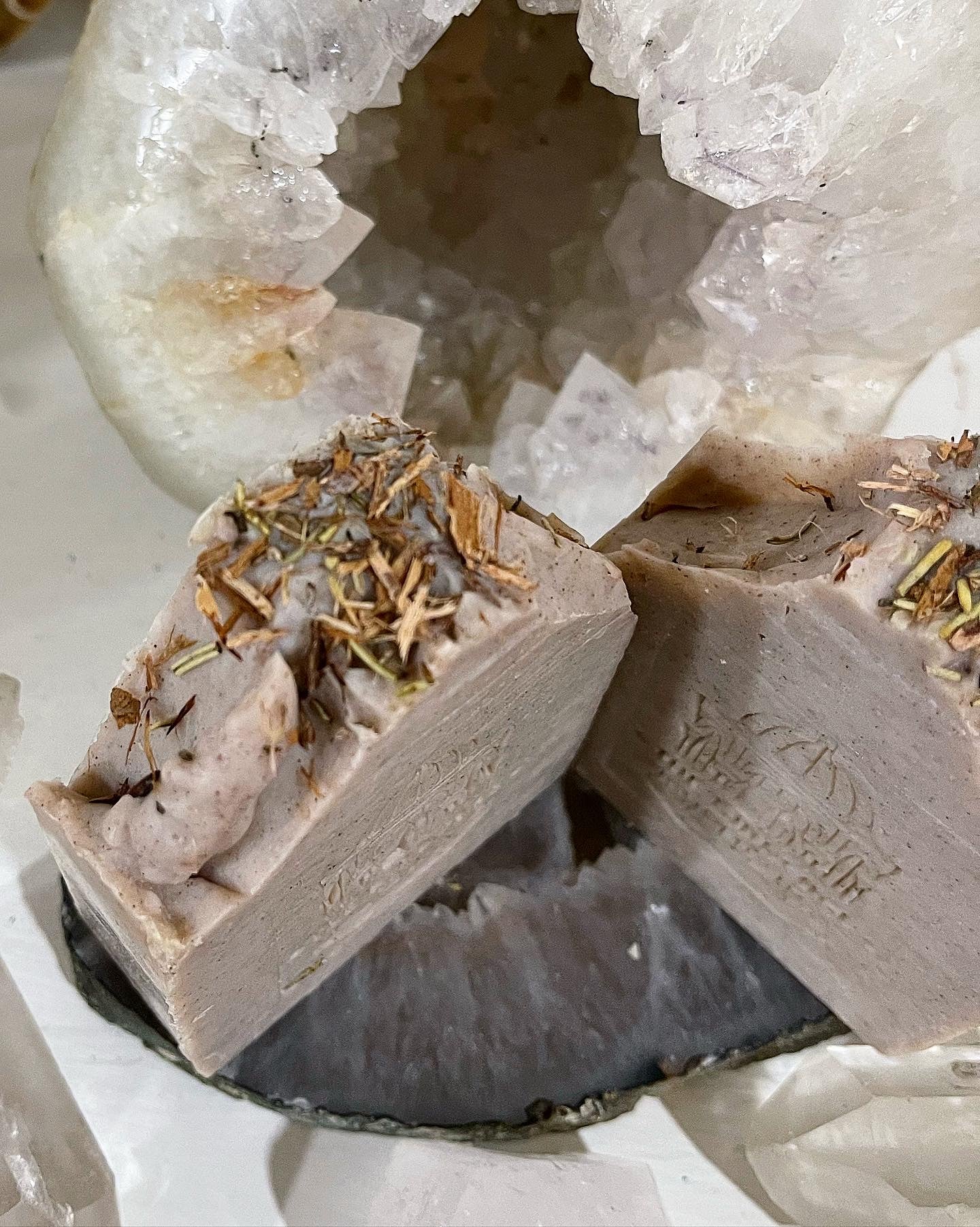 Ho Wood & Camphor Handmade Soap ~ with Moroccan Rhassoul Clay, Black Walnut Powder w/ White Willow Bark and Rosemary ~Palm Oil Free ~Natural