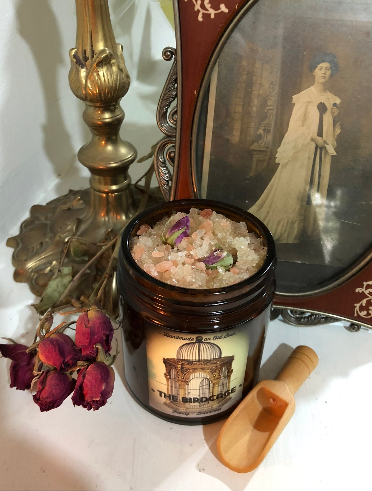 Victorian Rose Scrub* ~ Sugar/Salt Scrub infused with Rose, Lavender and Ylang Ylang ~ Himalayan Pink Salt / Dead Sea Salt / Epsom Salt