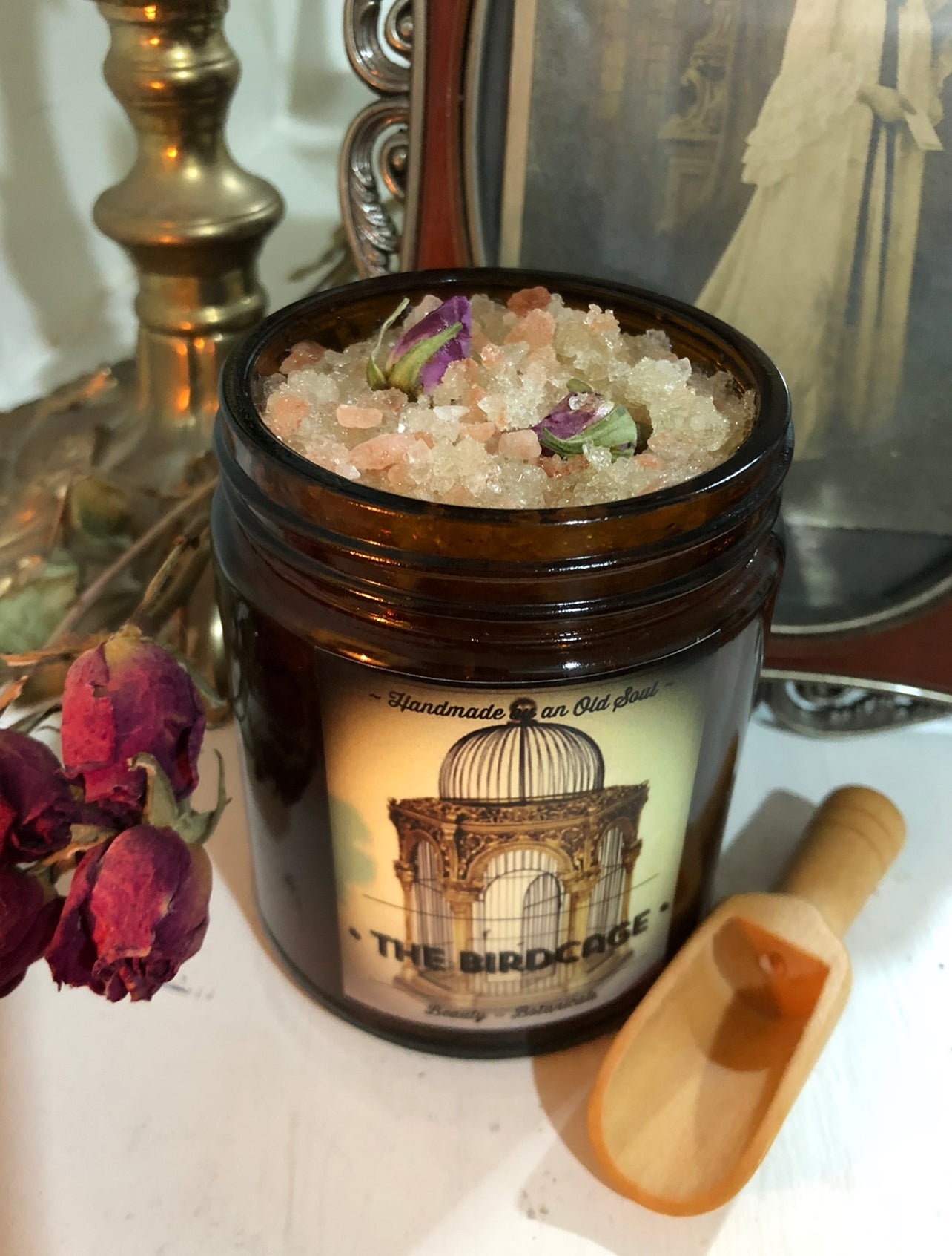 Victorian Rose Scrub* ~ Sugar/Salt Scrub infused with Rose, Lavender and Ylang Ylang ~ Himalayan Pink Salt / Dead Sea Salt / Epsom Salt