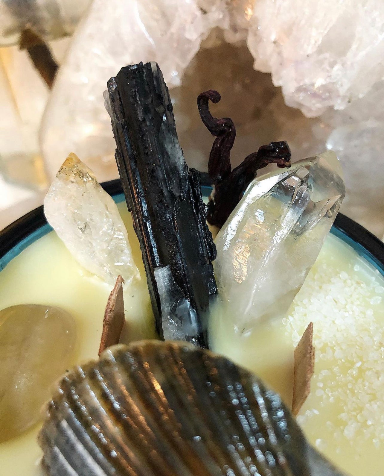 Amphitrite ~ 16 oz ~ the Goddess of the Sea ~ Customized Candle Creations ~ Essential Oils~ Soy Free* ~ Palm Oil Free ~ Crystal Candle