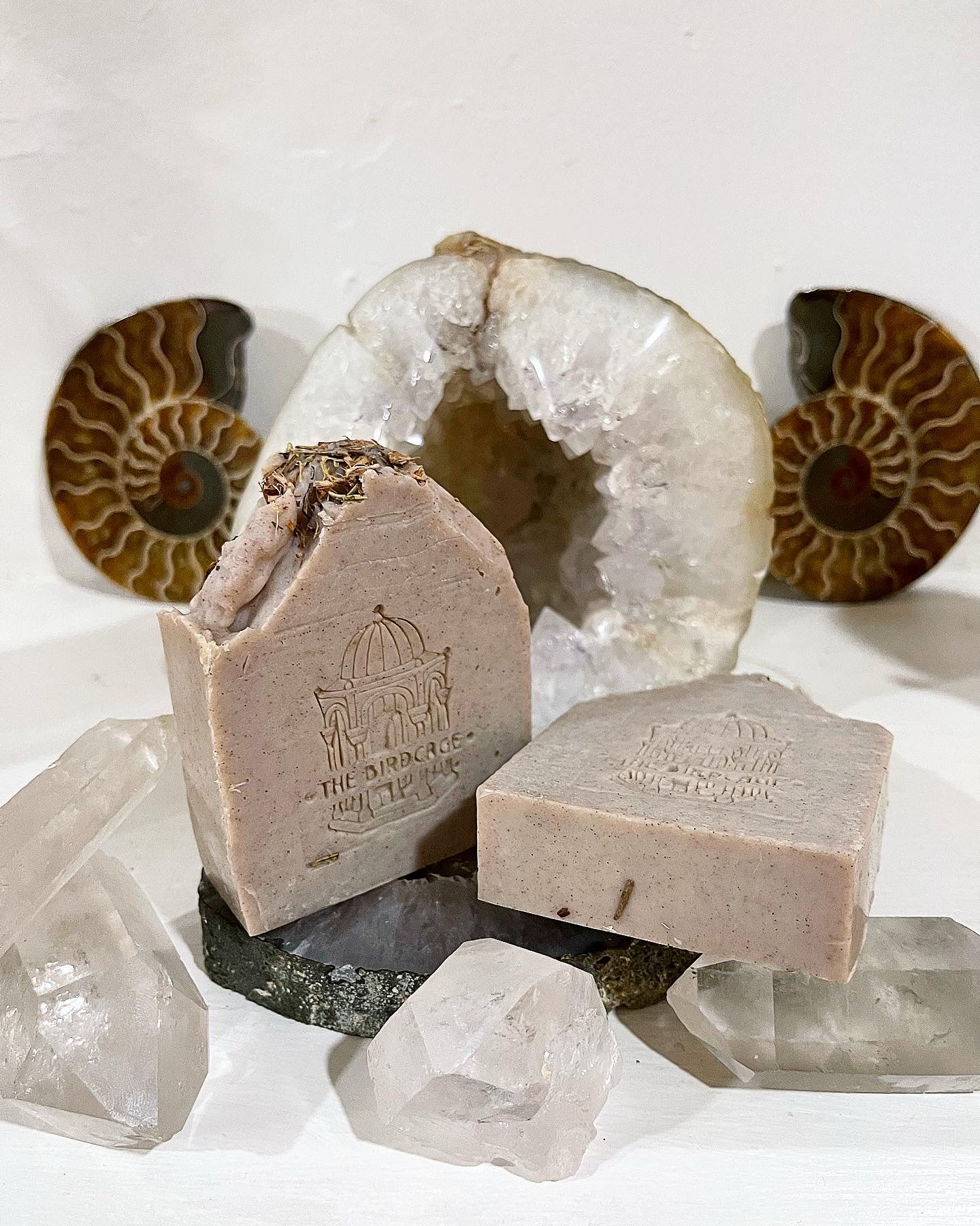 Ho Wood & Camphor Handmade Soap ~ with Moroccan Rhassoul Clay, Black Walnut Powder w/ White Willow Bark and Rosemary ~Palm Oil Free ~Natural