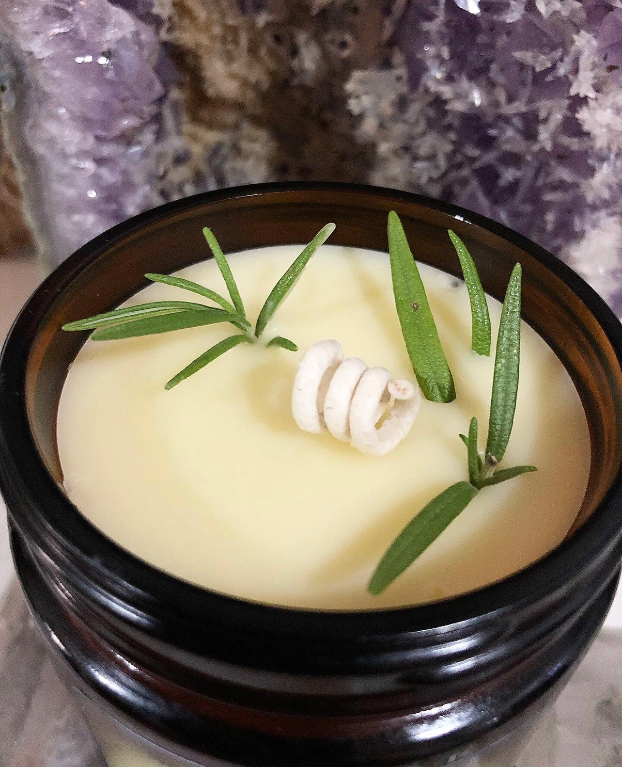 Bergamot & Rosemary Organic Beeswax Handmade Candles ~ Essential Oils ~ No perfumes ~Handmade by an Old Soul ~ *