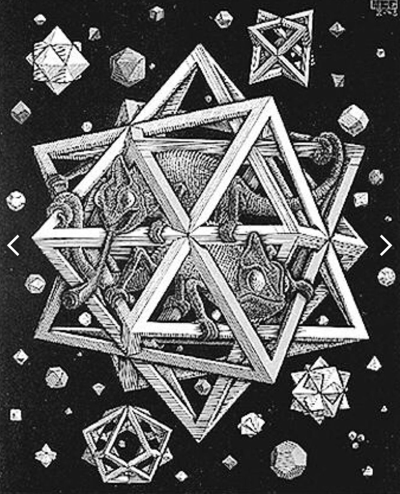 Escher Vessels" ~ Dexter & Deana ~ Geometric Black or White Gloss vessels w/ Gold trim ~ 16oz ~ Essential Oil Candle ~ Palm +Soy FREE*