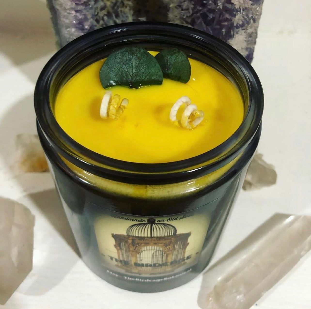 Eucalyptus & Sweet Orange Organic Beeswax Handmade Candles ~ Essential Oils* No Perfumes ~ Handmade by an Old Soul~*
