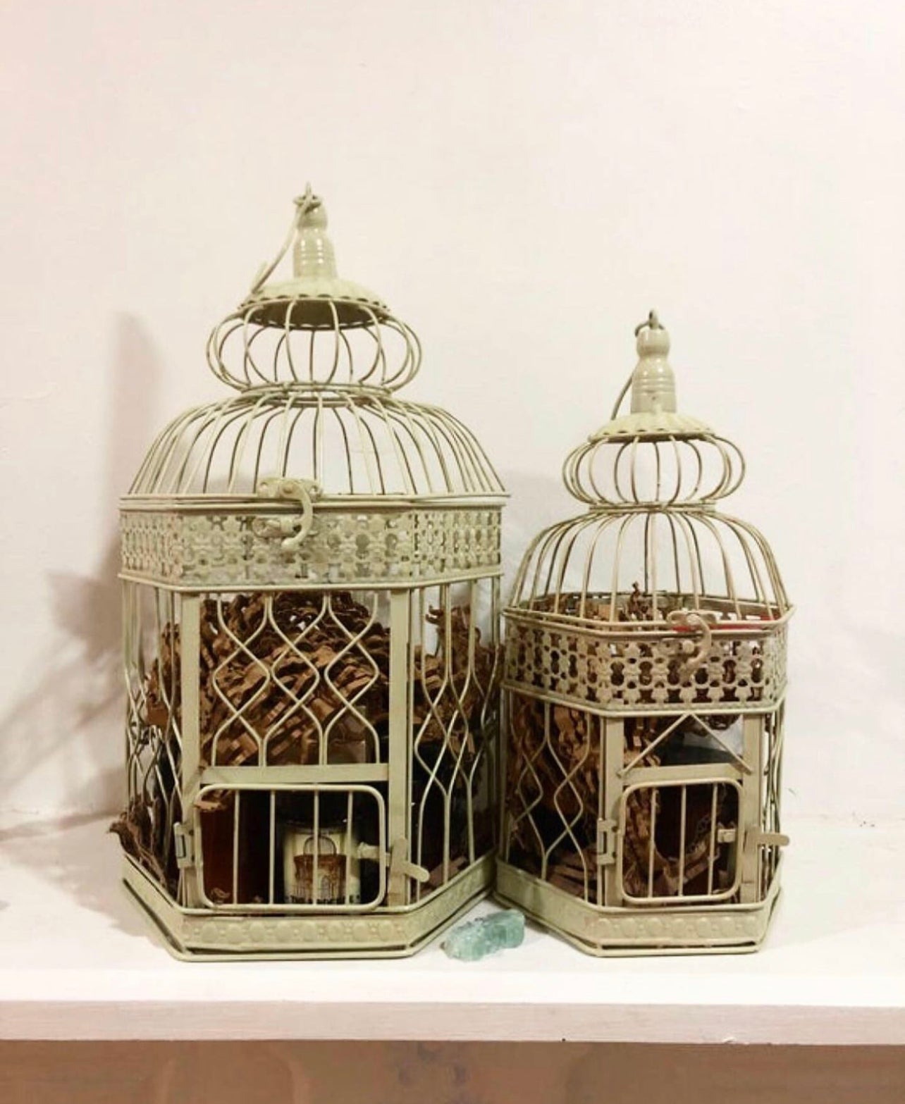 Birdcage Candle Holders ~ Comes with one candle of choice ~ or personalized Gift Cages w/ various items*Shipping Varies ~ please message