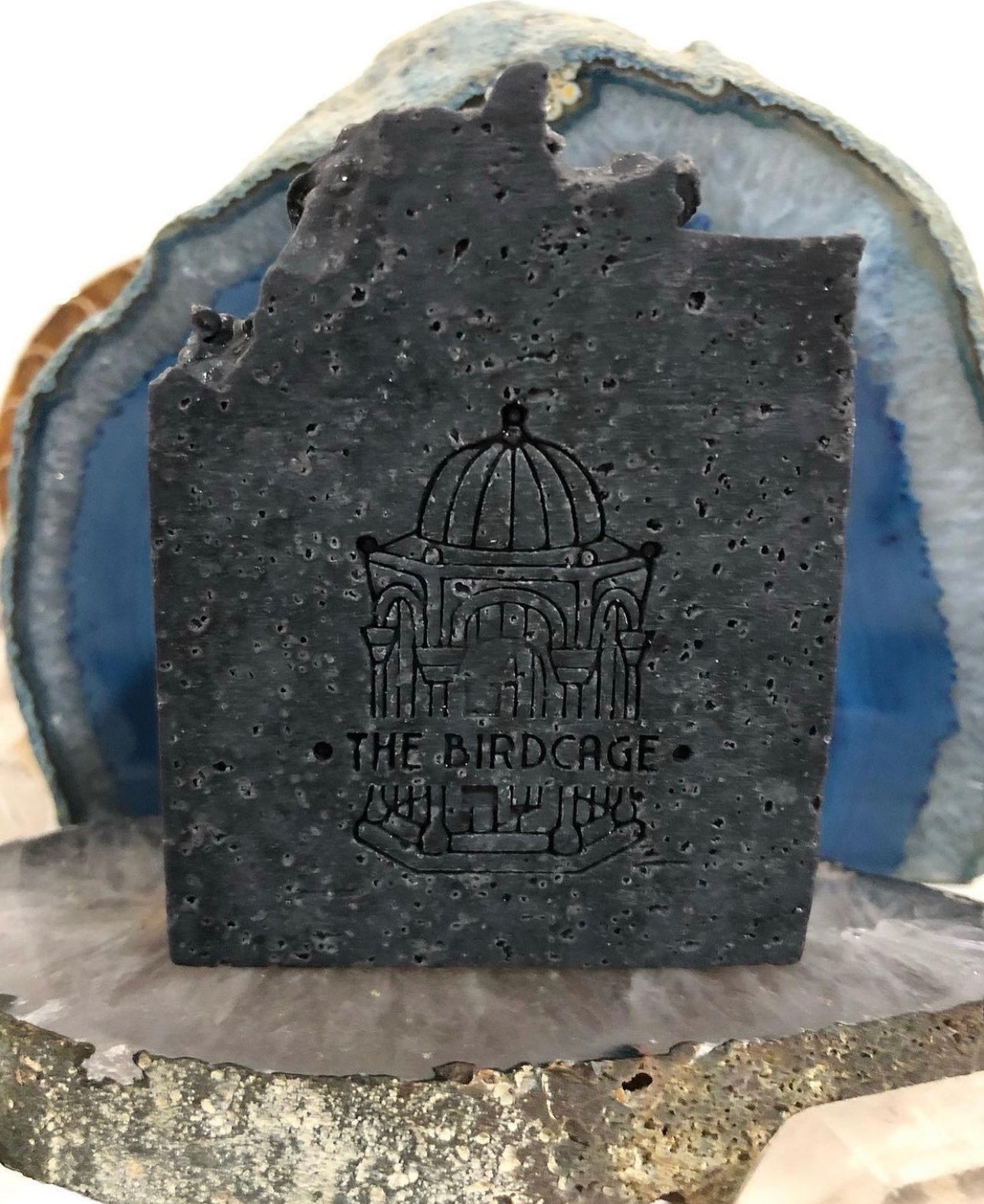 Charcoal Acne Defense Bar ~ "The Black Sea" ~ Pure Food Grade Activated Charcoal , Bentonite Clay w/ TeaTree and Grapefruit and exfoliating Dead Sea Salt