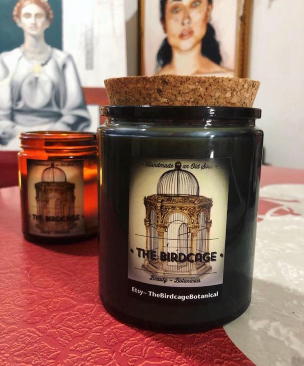 Frankincense & Myrrh Natural Candle w/ Tourmaline for Protection ~ Essential Oils Only ~ All Natural ~ No Fragrances~ Chemical and Soy Free*