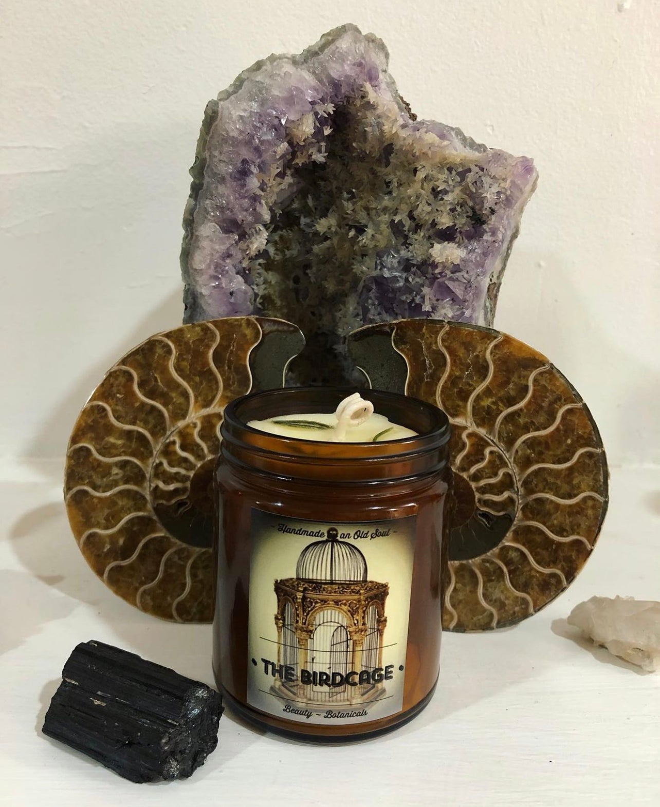 Bergamot & Rosemary Organic Beeswax Handmade Candles ~ Essential Oils ~ No perfumes ~Handmade by an Old Soul ~ *