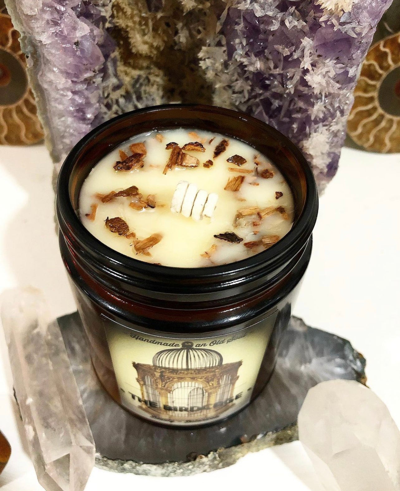 Cedarwood & Cinnamon Organic Candle ~ Essential Oils ~ All Natural *~ No Perfumes ~ Hand Poured *