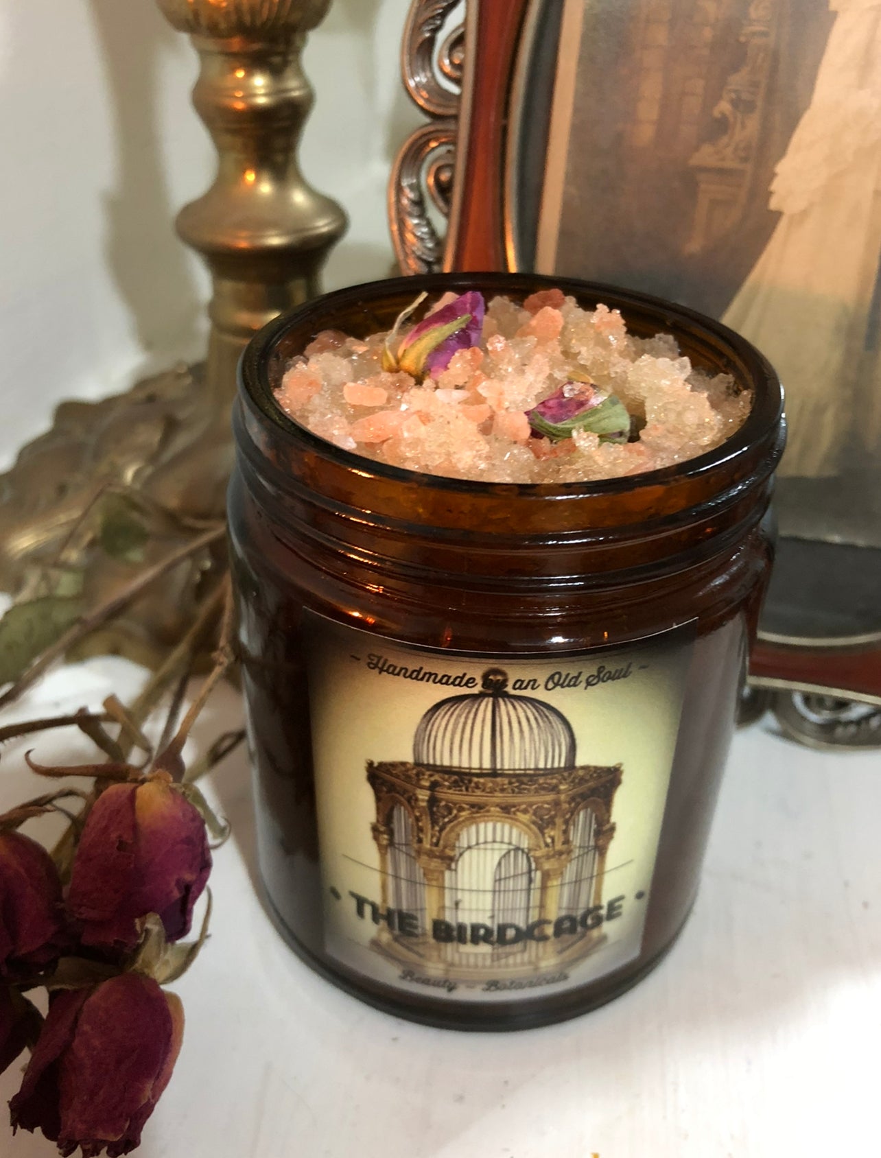 Victorian Rose Scrub* ~ Sugar/Salt Scrub infused with Rose, Lavender and Ylang Ylang ~ Himalayan Pink Salt / Dead Sea Salt / Epsom Salt