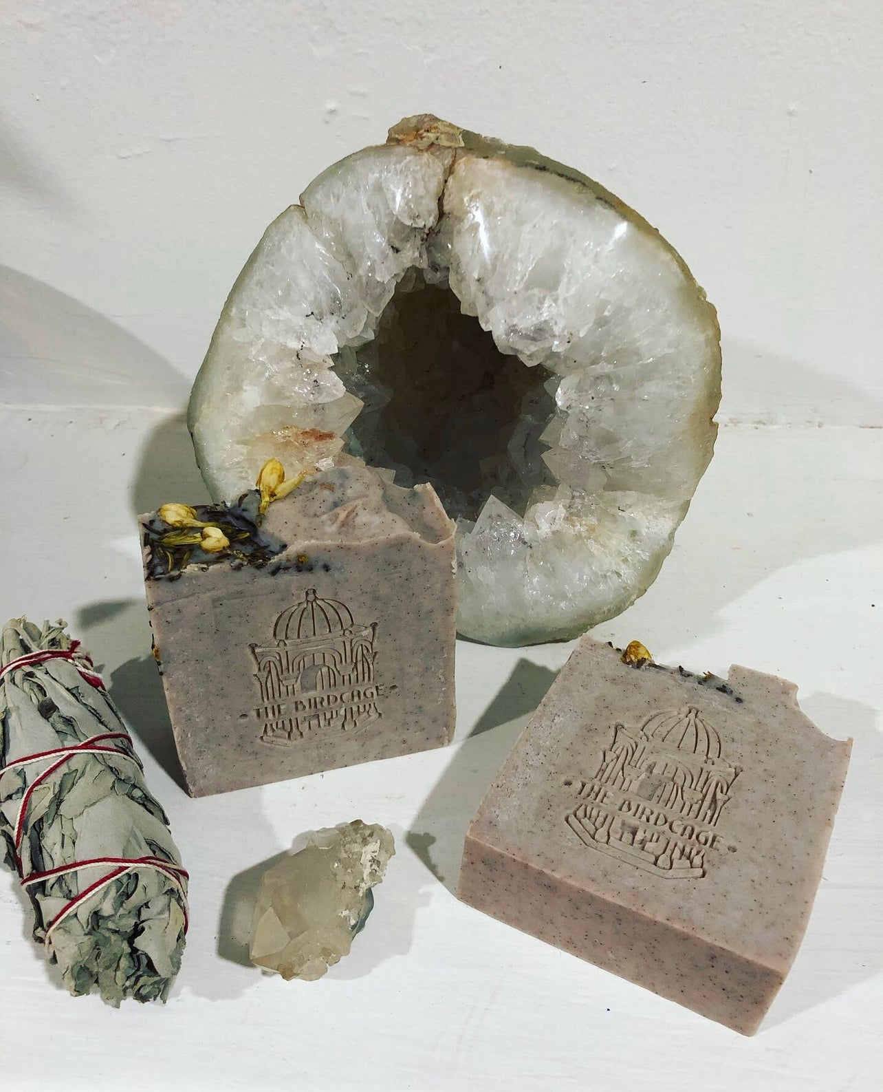 Clary Sage Handmade Soap ~ Pure Therapeutic Grade Essential Oils with Moroccan Rhassoul Clay w/ Black Walnut Powder