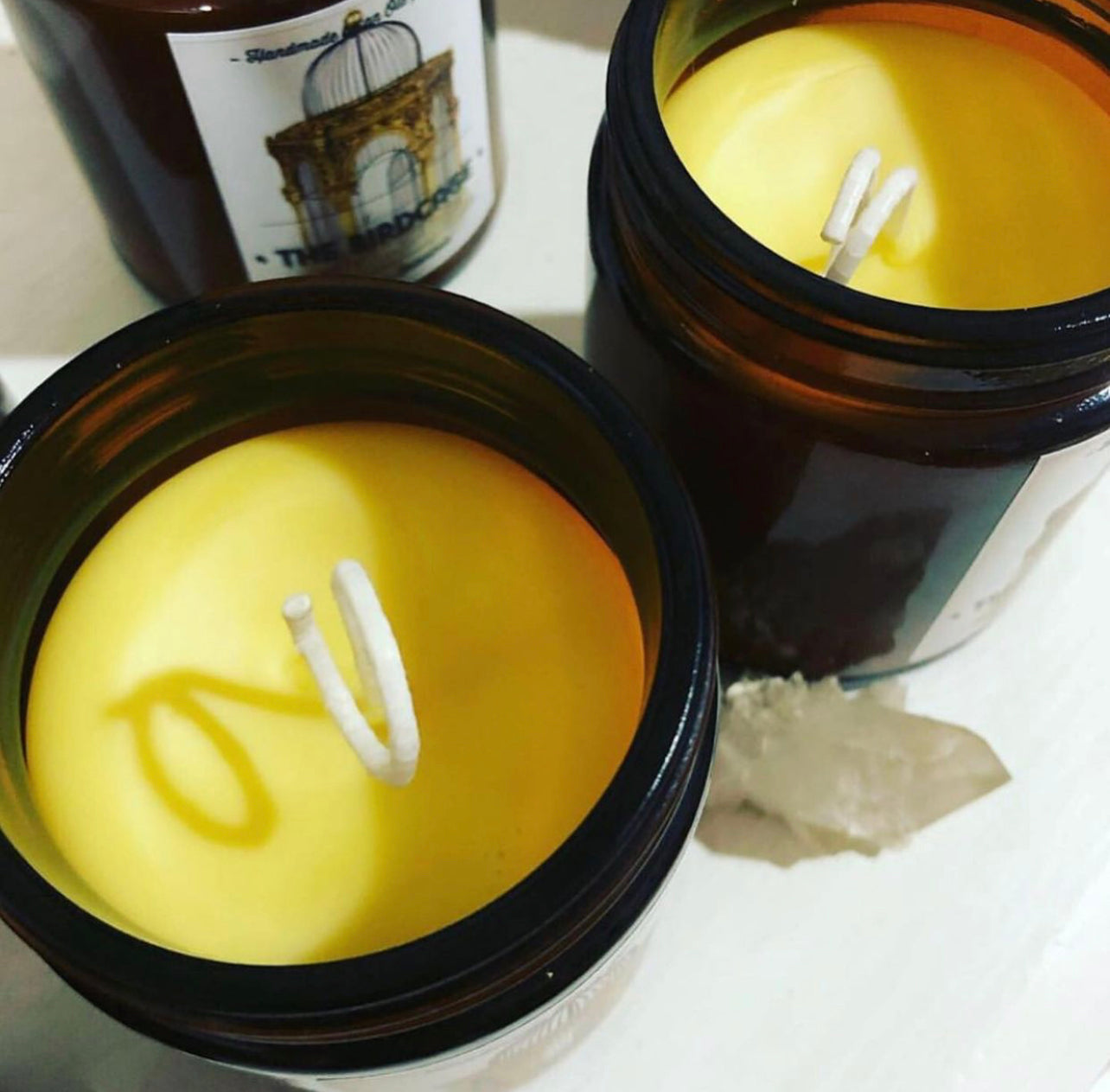 Eucalyptus & Sweet Orange Organic Beeswax Handmade Candles ~ Essential Oils* No Perfumes ~ Handmade by an Old Soul~*