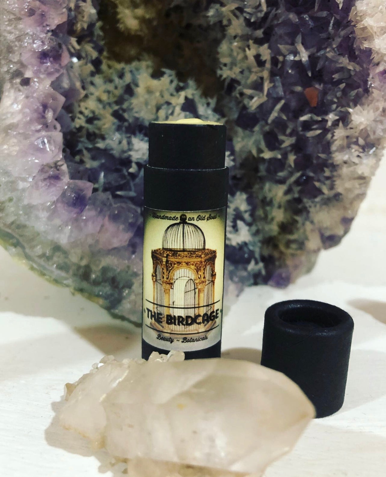 Organic Lip Balm ~ Tangerine / Helichrysum Essential Oils & Organic Raw Honey ~ All Natural