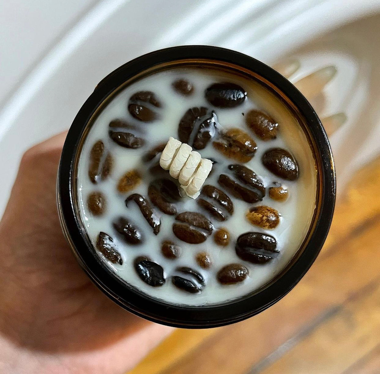 Ginger Spice Latte Candle ~ Essential Oils Only ~ All Natural ~ No Fragrances~ Chemical Free ~ Soy Free*