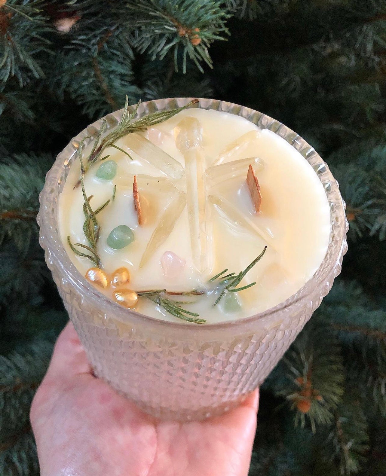 Anastasia *~ Iridescent glass vessel filled with the Natural scent of your dreams*~Natural Hand poured Candle~ Essential Oils only