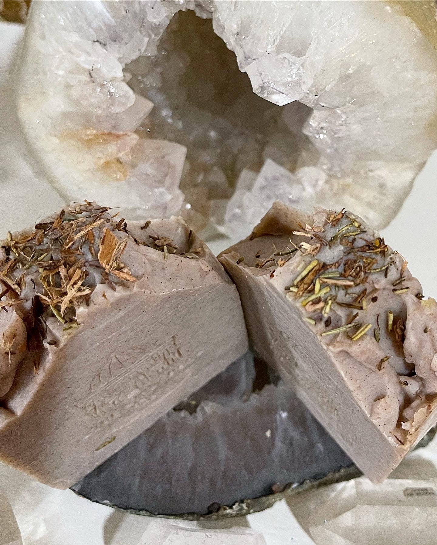 Ho Wood & Camphor Handmade Soap ~ with Moroccan Rhassoul Clay, Black Walnut Powder w/ White Willow Bark and Rosemary ~Palm Oil Free ~Natural