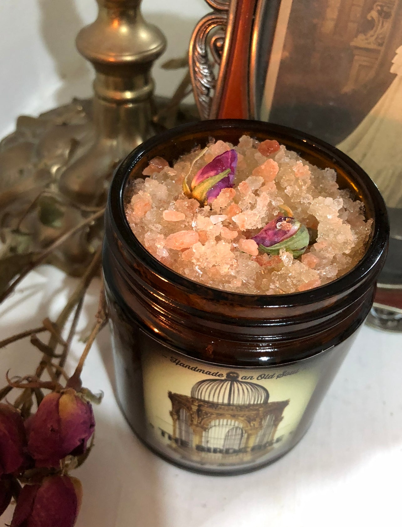 Victorian Rose Scrub* ~ Sugar/Salt Scrub infused with Rose, Lavender and Ylang Ylang ~ Himalayan Pink Salt / Dead Sea Salt / Epsom Salt
