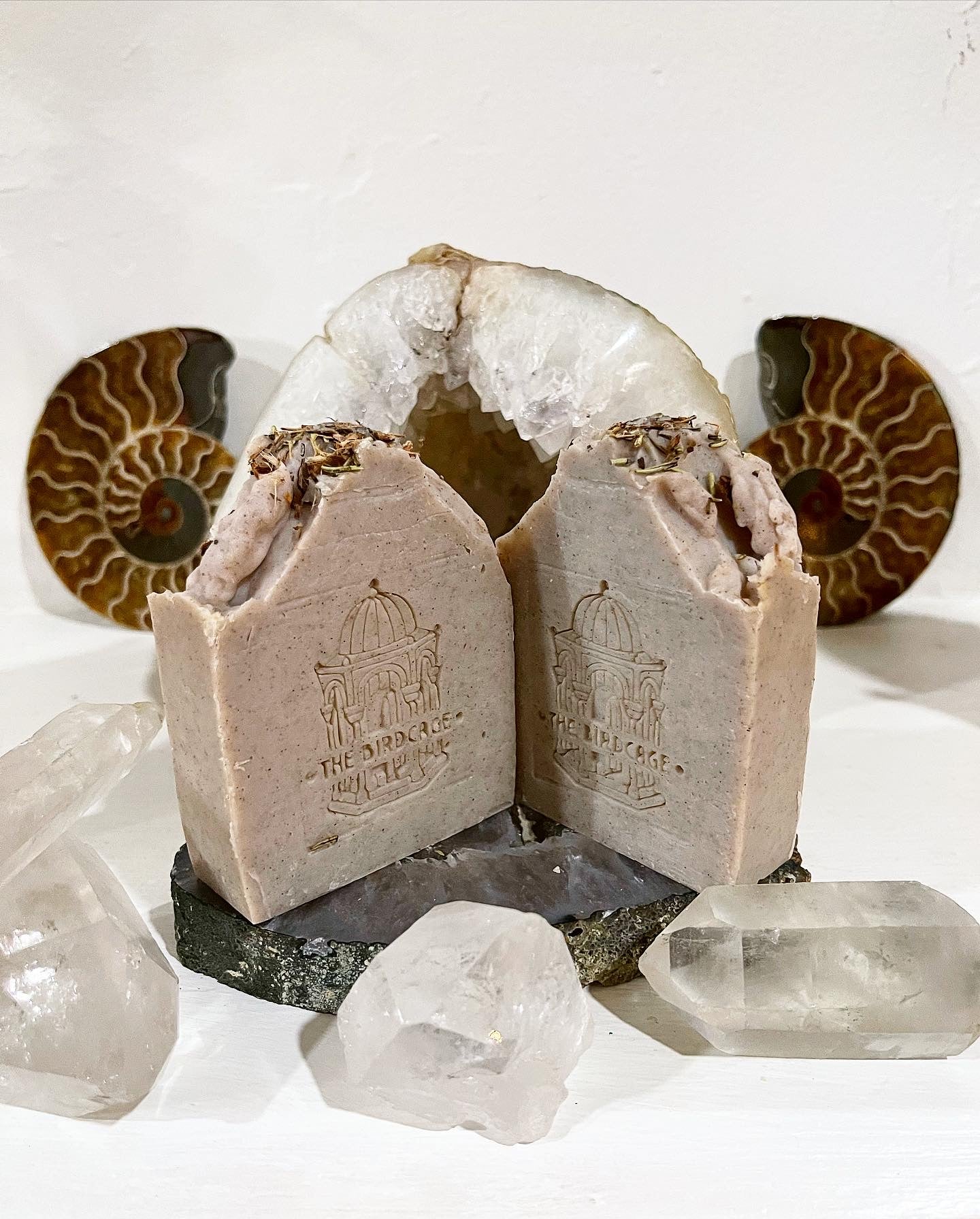 Ho Wood & Camphor Handmade Soap ~ with Moroccan Rhassoul Clay, Black Walnut Powder w/ White Willow Bark and Rosemary ~Palm Oil Free ~Natural