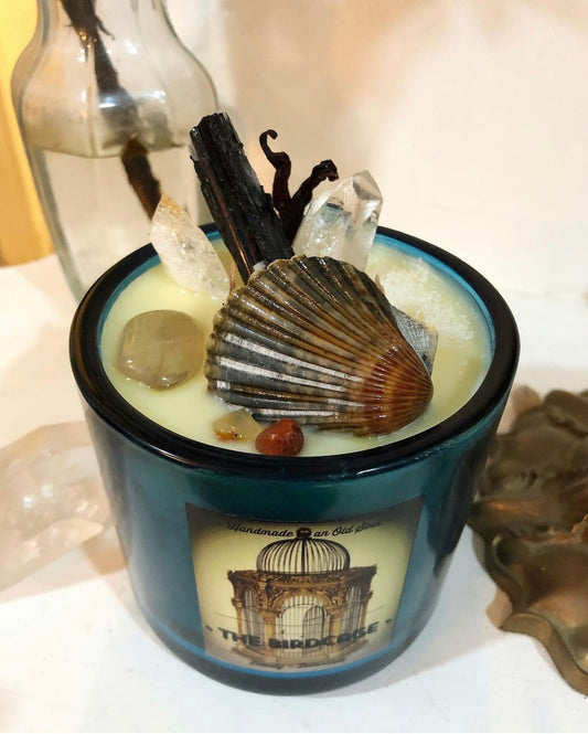 Amphitrite ~ 16 oz ~ the Goddess of the Sea ~ Customized Candle Creations ~ Essential Oils~ Soy Free* ~ Palm Oil Free ~ Crystal Candle