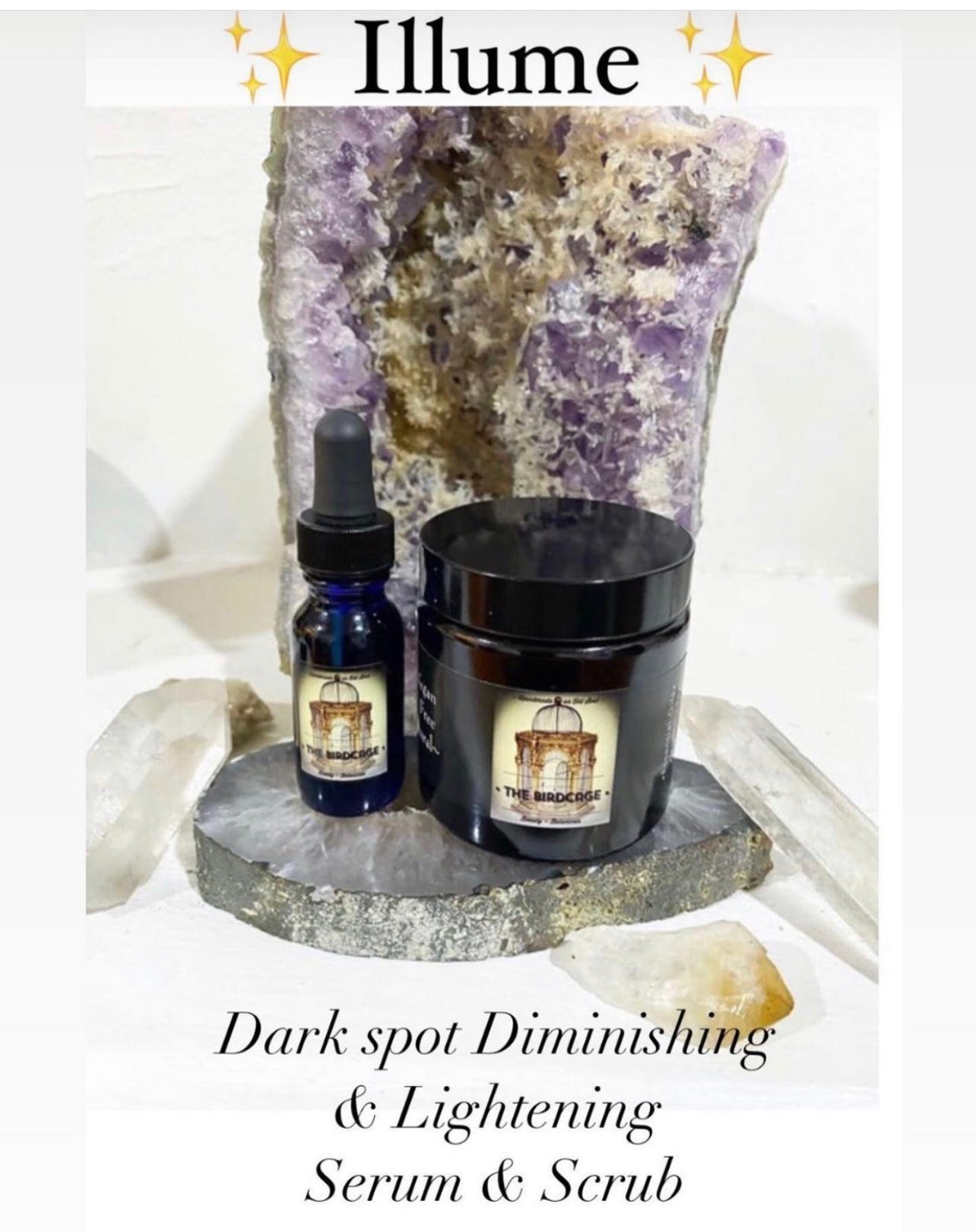 Illume* Serum & Scrub ~ Dark Spot Diminishing Treatment ~ Essential Oils ~ All Natural ~ Mother Nature's Dark Spot Treatment